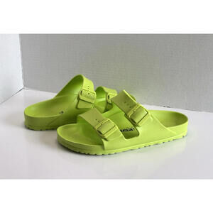 Birkenstock Arizona EVA Comfort Slide Casual Sandals Women's Size 9 Lime Green